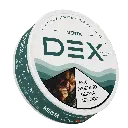 Lata de bolsas de nicotina DEX Menta — vista lateral