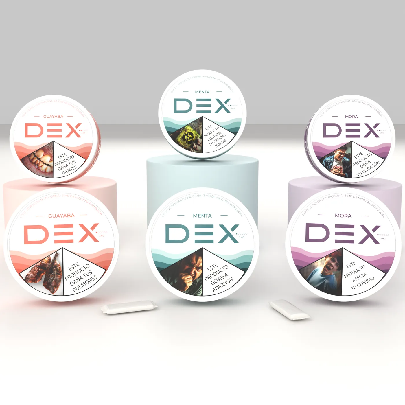 Línea DEX: tres sabores, dos intensidades